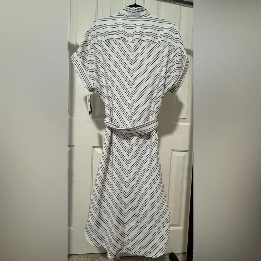 🔥 NWT Lauren Ralph Lauren stripped shirt dress size 14 - Picture 7 of 11